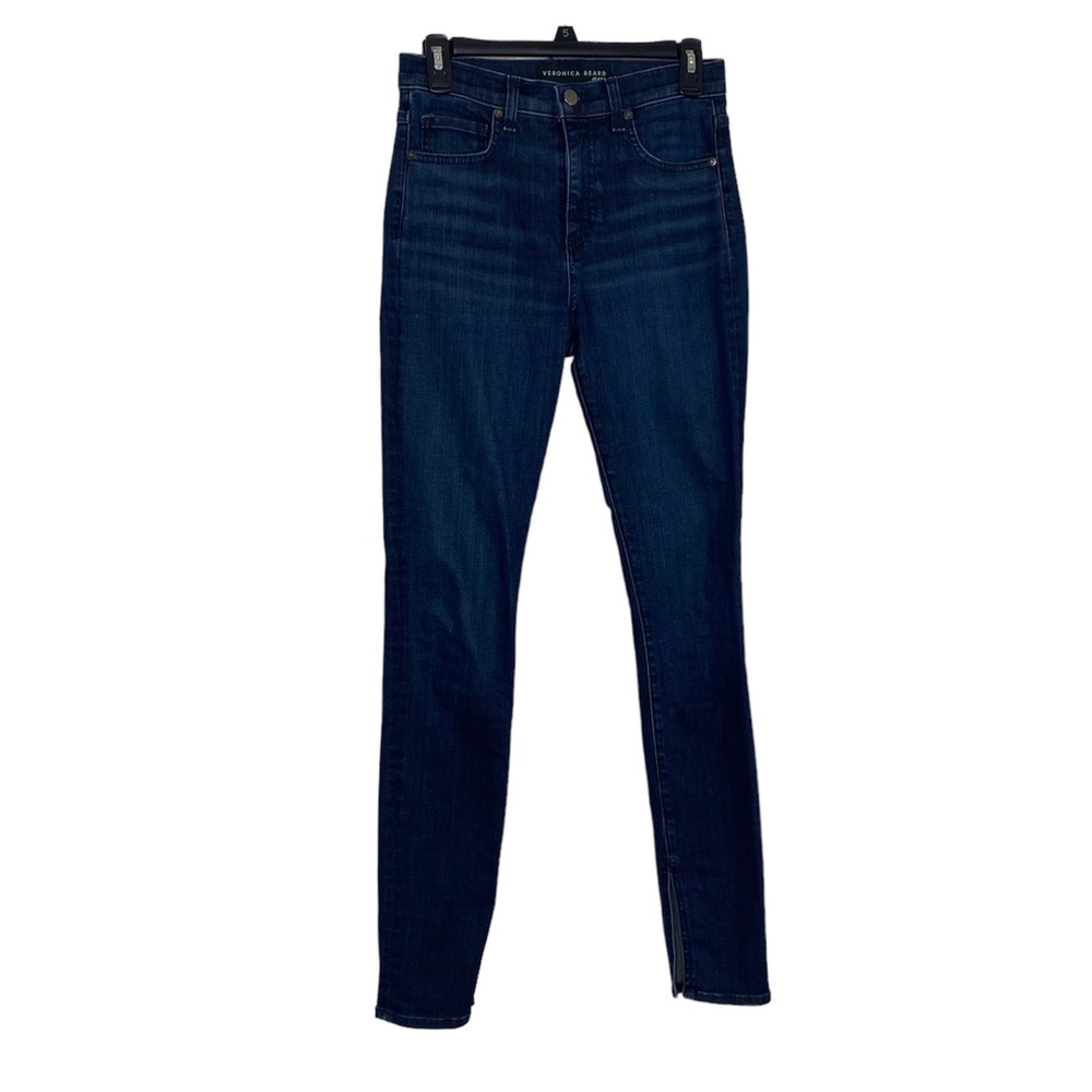 Veronica Beard dark wash skinny leg jeans size 2 high rise